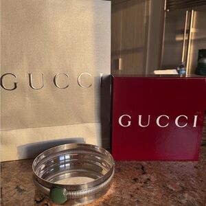 Gucci silver plate candy dish, it was a base for a vase